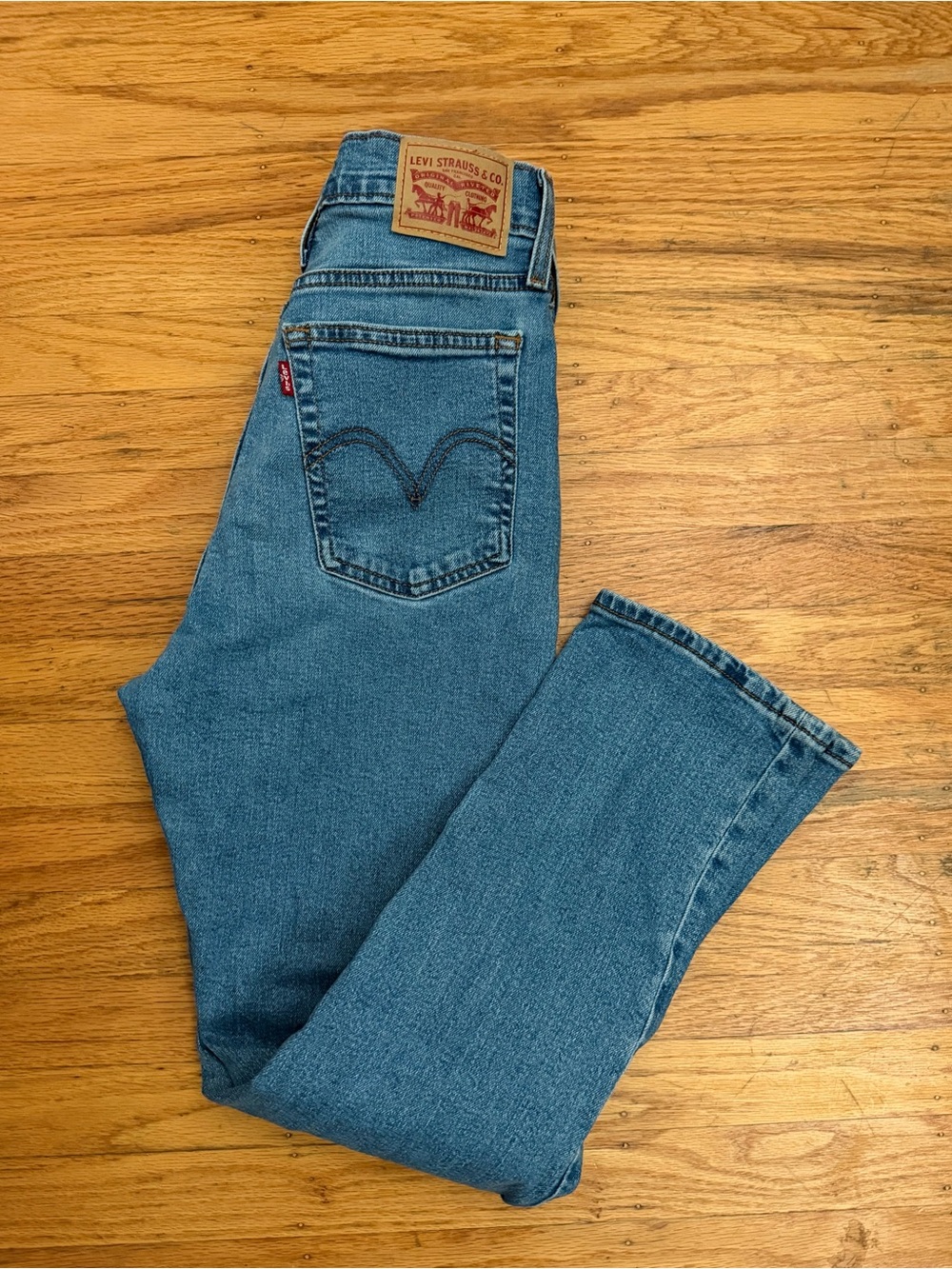 Levi's Blue Classic Wedgie Straight Jeans